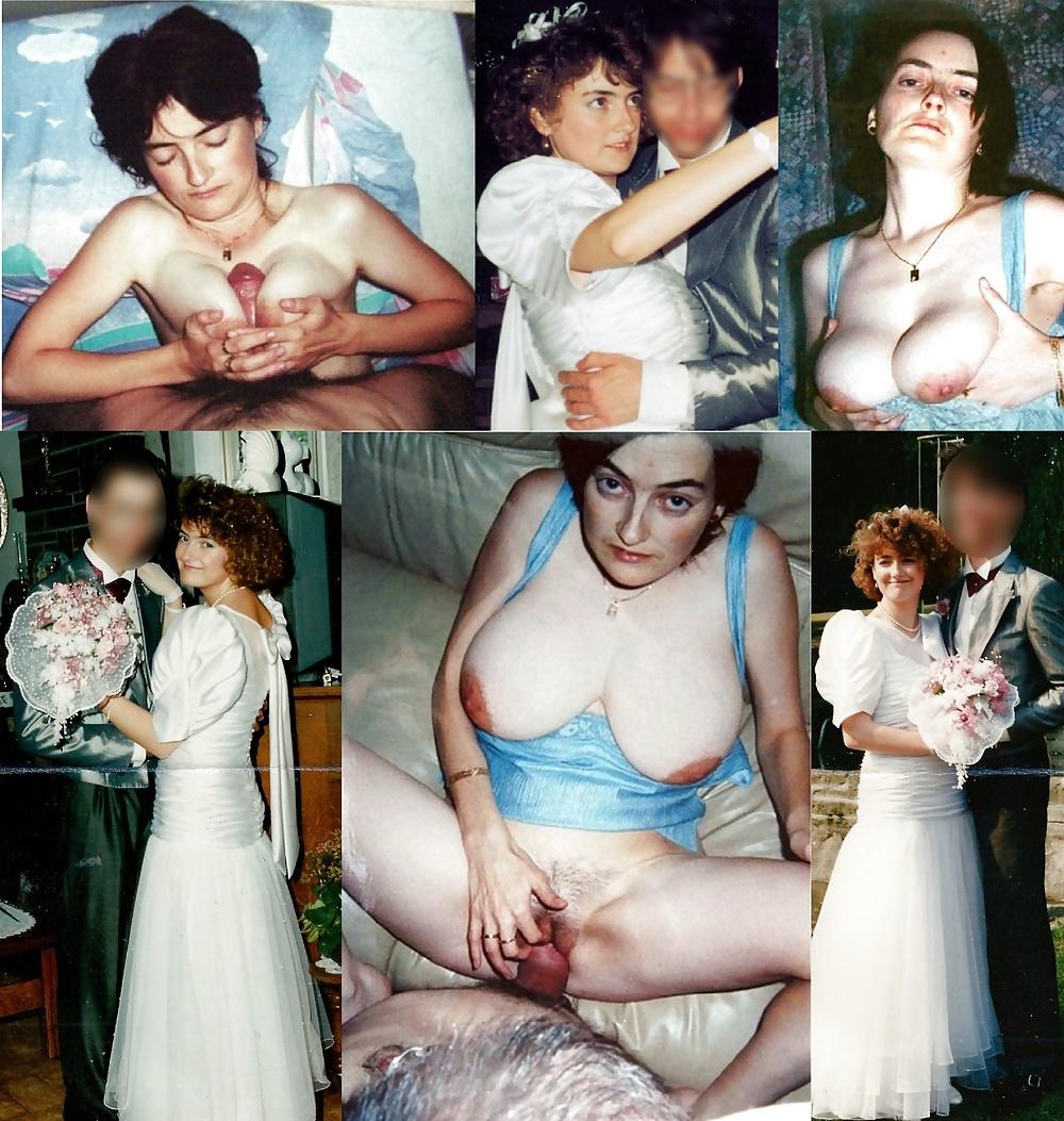 25P Real Amateur Brides Dressed Undressed 16