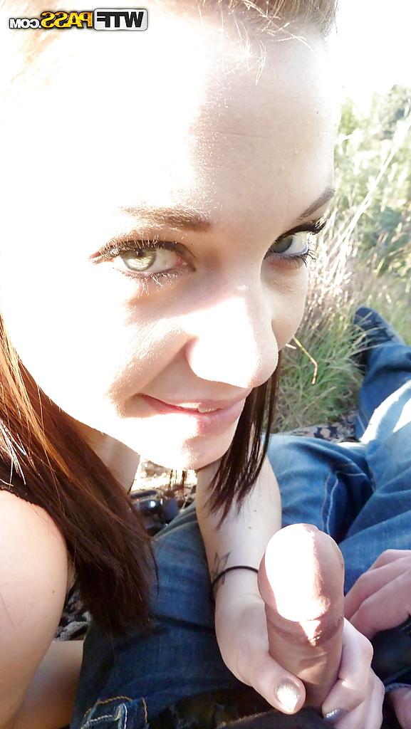 16P Jizz hungry amateur gives a blowjob and takes a cumshot into her sweet mouth
