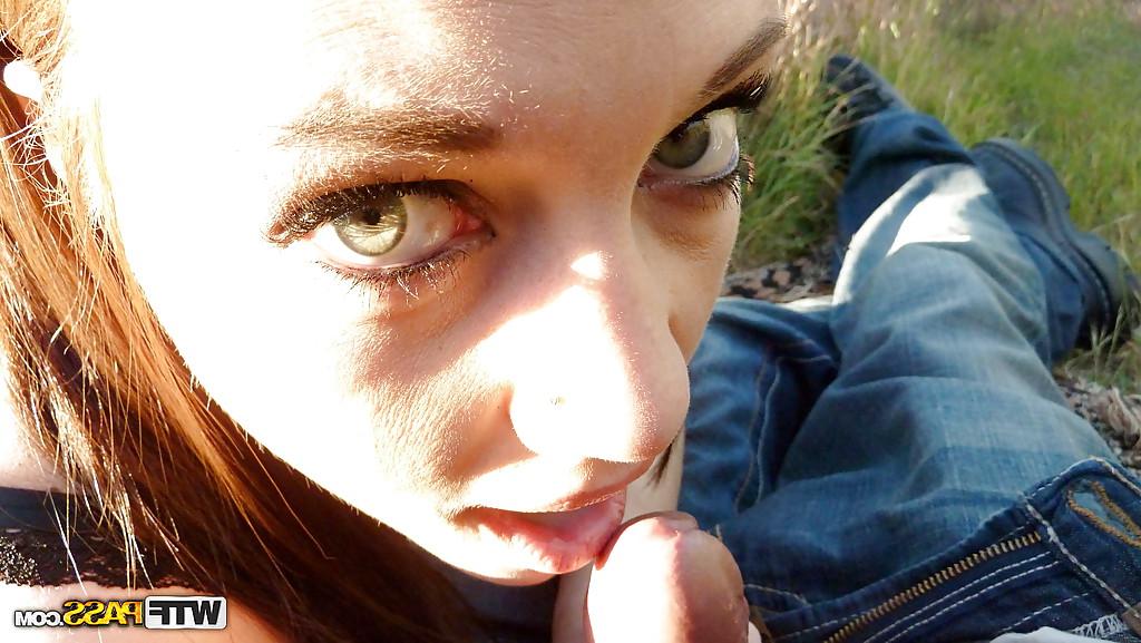 16P Jizz hungry amateur gives a blowjob and takes a cumshot into her sweet mouth
