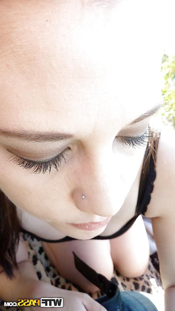 16P Jizz hungry amateur gives a blowjob and takes a cumshot into her sweet mouth