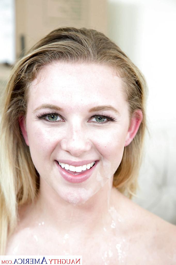 16P Amateur teen Brooke Wylde unleashes big natural tits before giving blowjob