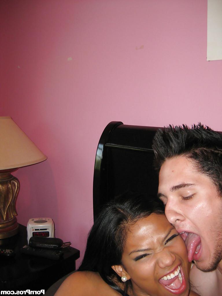 16P Amateur Latina teen babe Emy Reyes giving a blowjob and fucking hard