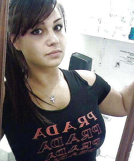 25P Young Hot Big Titted Amateur Brunette