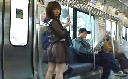 18P Japanese amateur groped and fucked in the train
