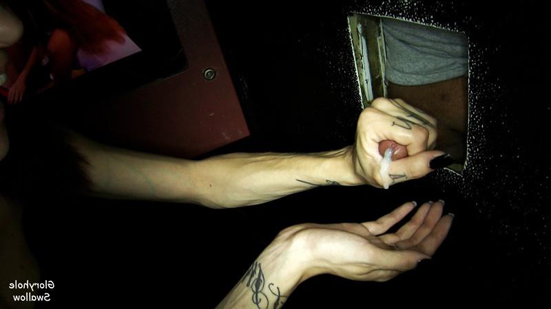 25P Amateur Glory Hole Slut Shelby Caldera Sucks Cock Swallows Cum