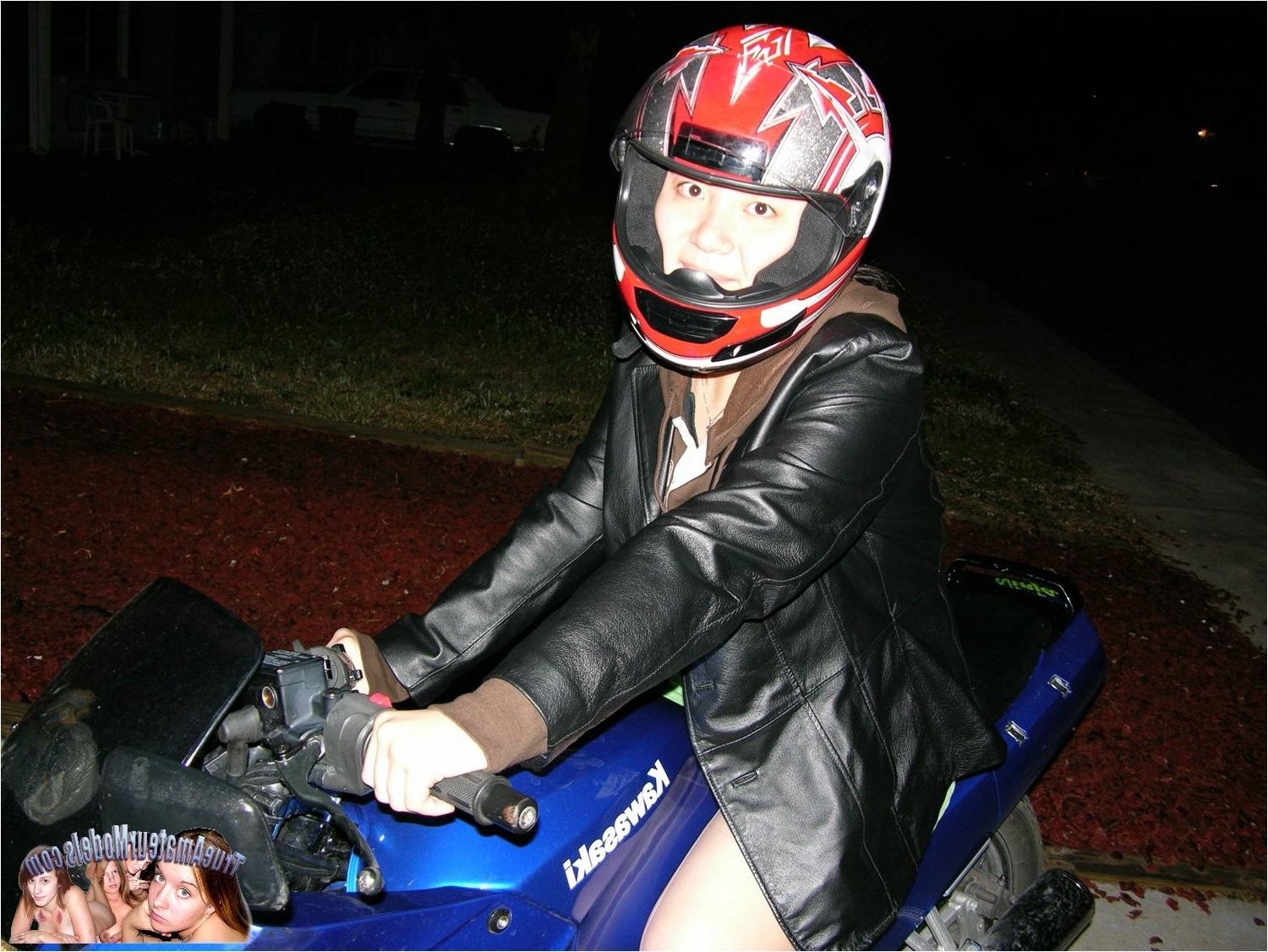 10P Amateur Teen Girl Spreads Nude On Motorcycle