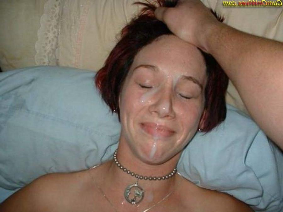 12P Real amateur wives sucking down hot cum