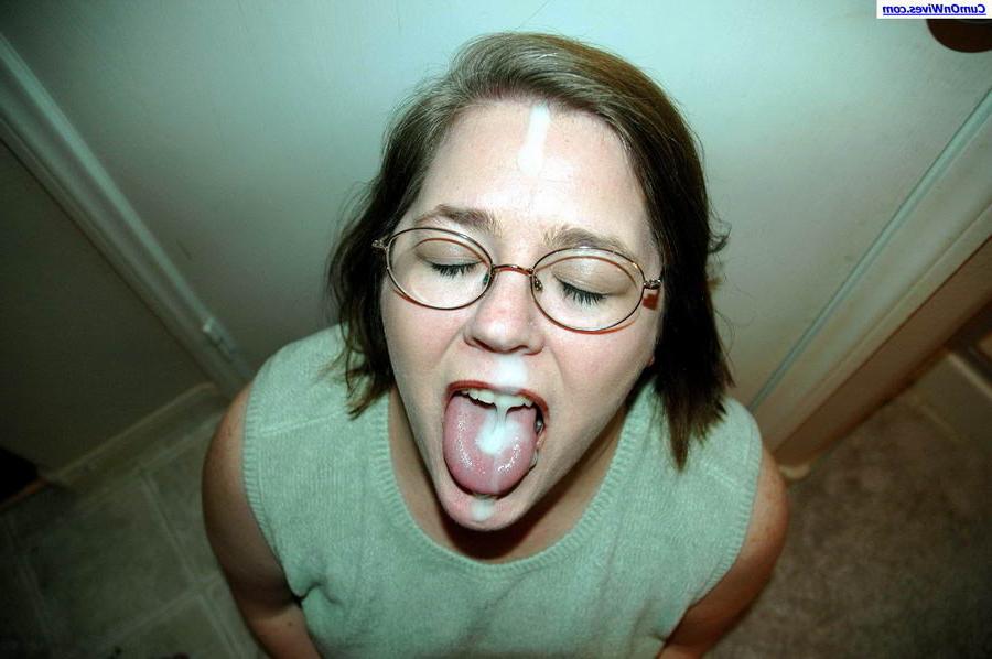 12P Amateur wife blowjob and mouthful of jizz from Cum On Wives