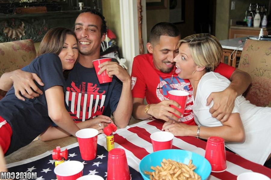 15P Drunk soccer fans hardcore fucking and sucking at sex party