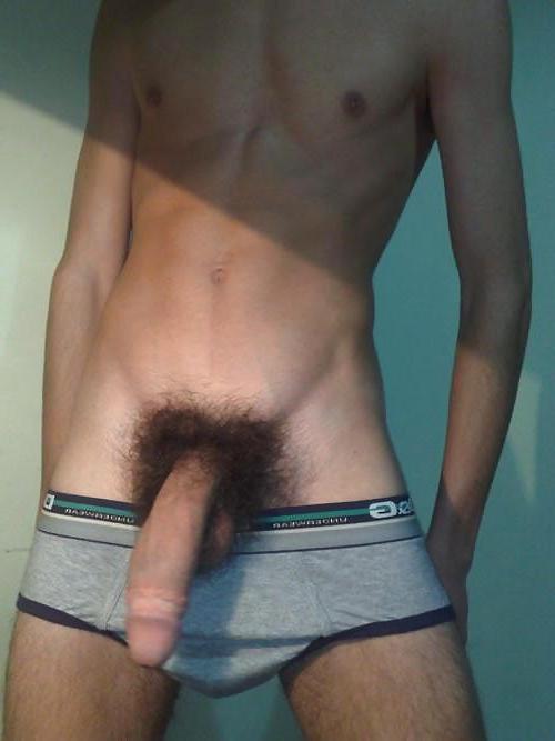 16P Naked amateur stud playing with his big white cock