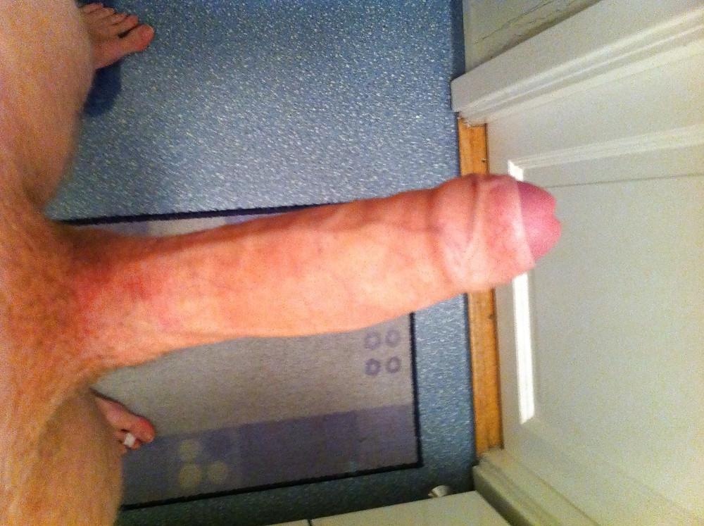 16P Real amateur stud shows off his large white penis