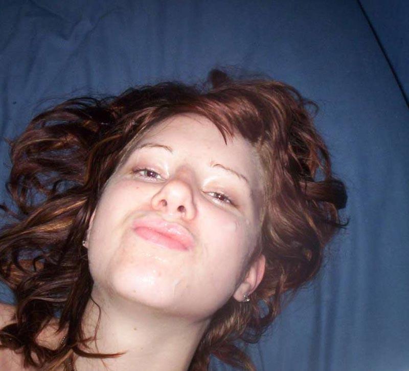 15P Real amateur girlfriends taking facials