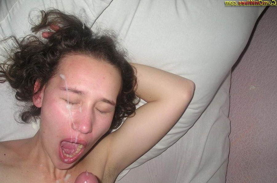 12P Amateur wives getting creamy jizz facials
