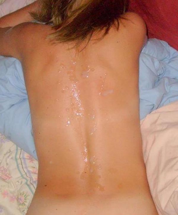 15P Real amateur girlfriends taking sticky cum