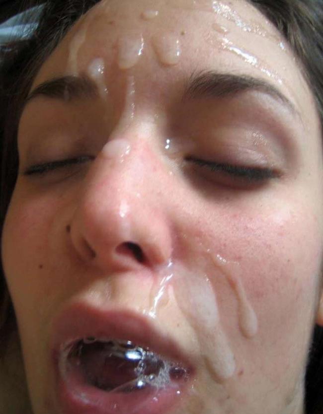 15P Real amateur girlfriends taking facials