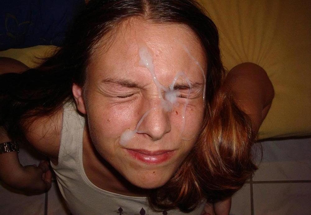 15P Real amateur girlfriends taking facials