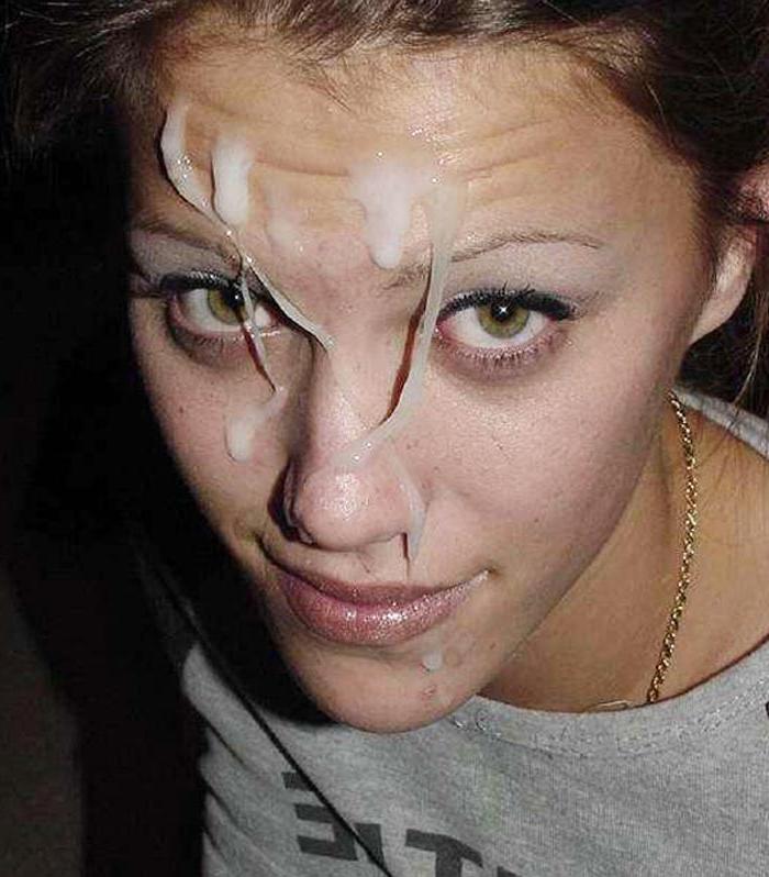 15P Real amateur girlfriends taking facials