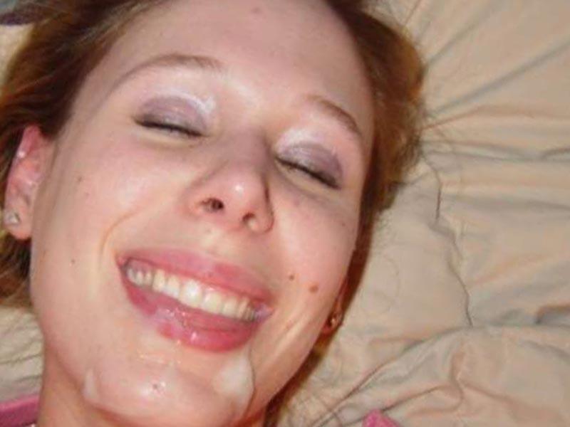 14P Real amateur girlfriends taking messy facials