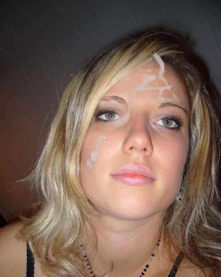 15P Real amateur girlfriends taking messy facials