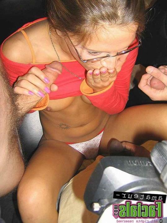16P amateur blowjob and facial cumshot