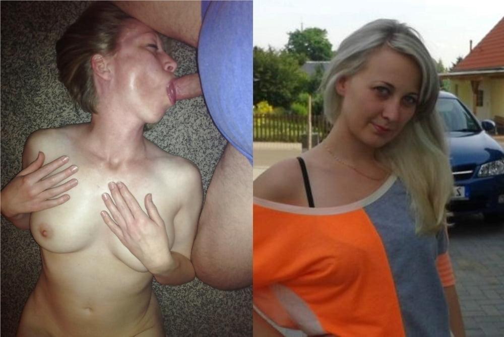 25P Blowjob babes displayed on off dressed undressed before afte