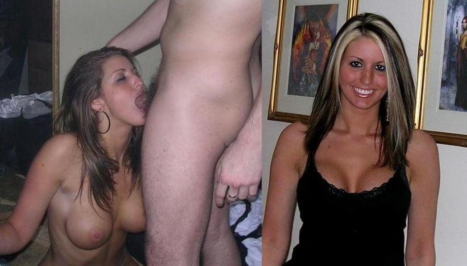 25P Blowjob babes displayed on off dressed undressed before afte