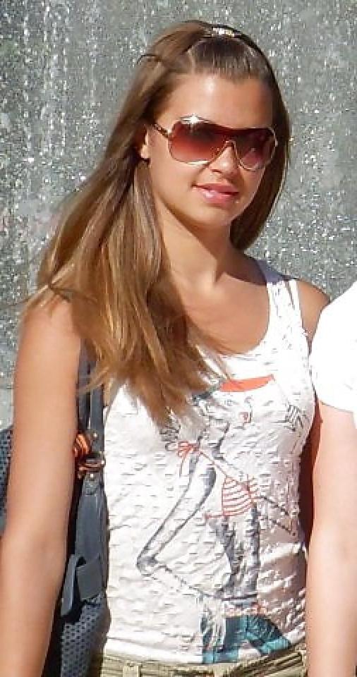 25P Sexy brunette Teen has Fun at Home