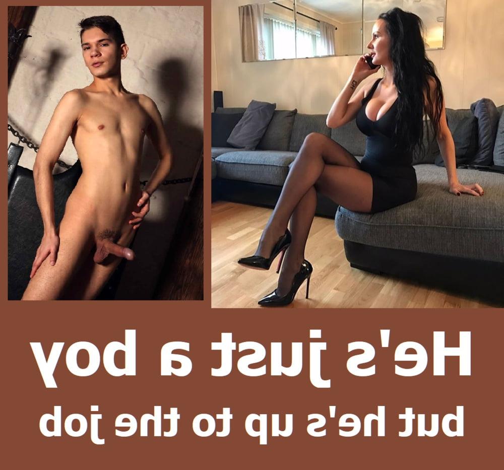 25P Older ladies liking young guys! (Captioned)