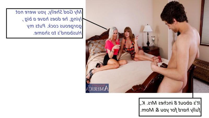 25P Older ladies liking young guys! (Captioned)