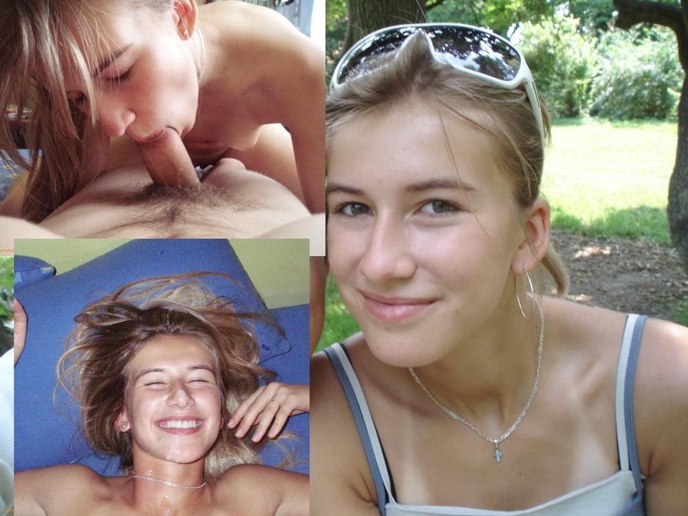25P Before and After Amateur Whores in Action