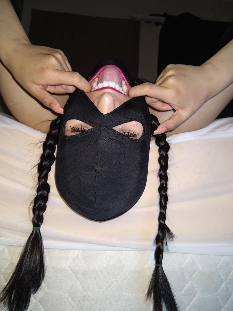 25P Throat fucking toy, (before pics) messy, gagging