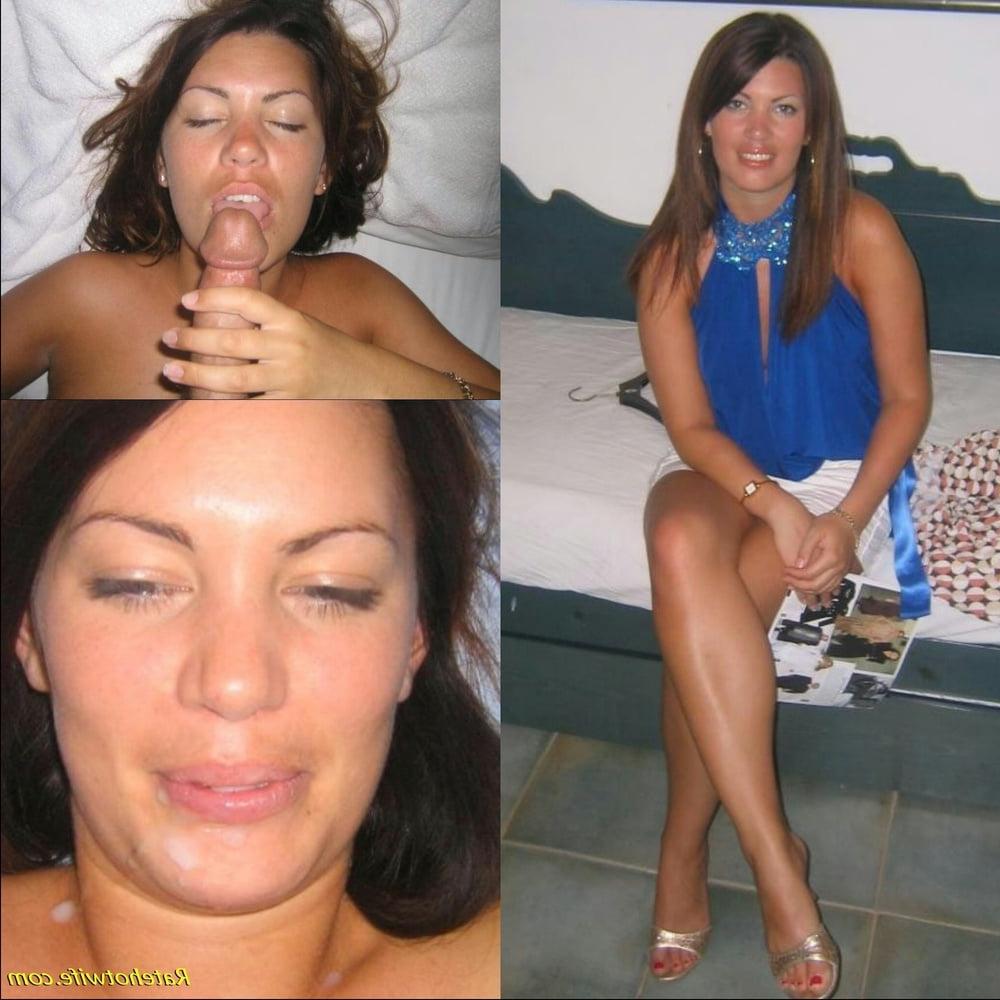 25P Before after cock sucking amateur sluts