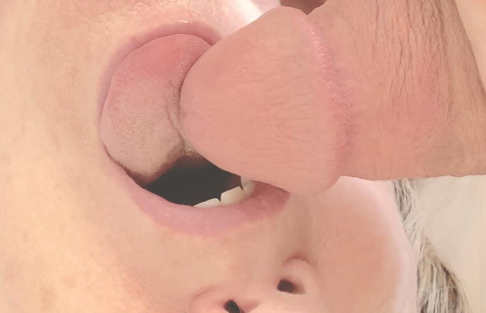 8P blond milf wife sucking my fat cock