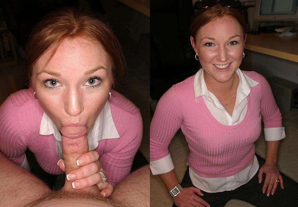 20P Cock Swallowing wives Posing and Sucking