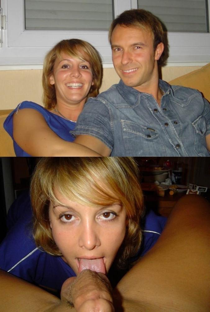 25P Before after blowjob couples