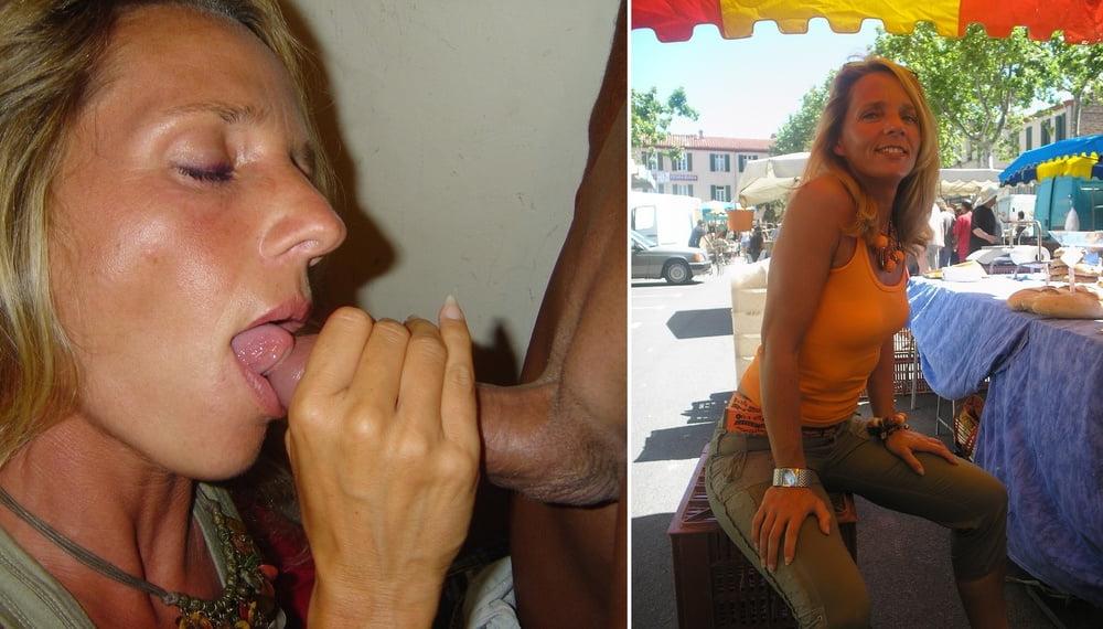 25P dressed-cock in mouth