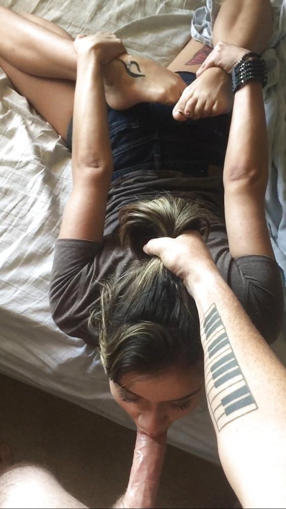 25P ponytailed girls in blowjob position 29