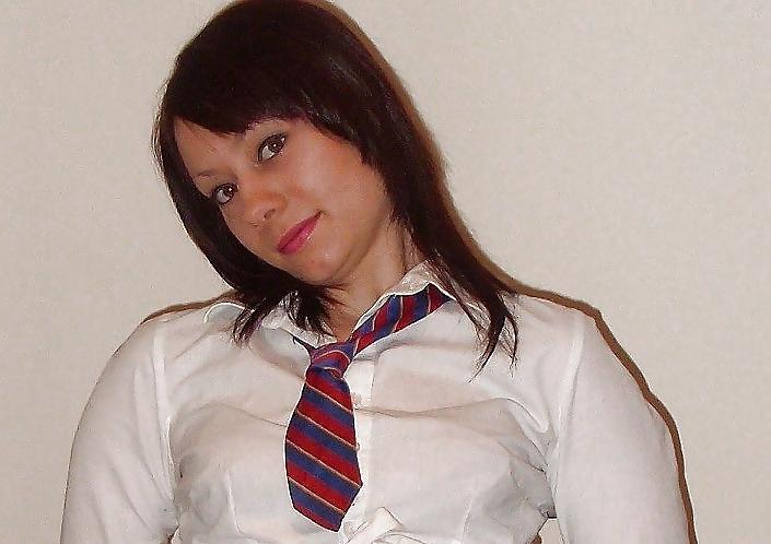 13P Amateur wives in school uniform
