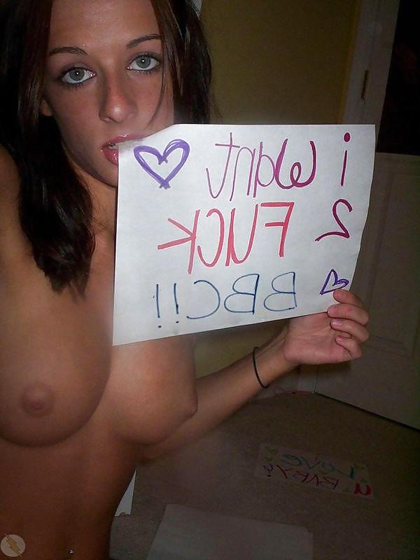 25P YOUNG WHITE SLUTS SHOWING THEIR PREFERENCE FOR THE BBC