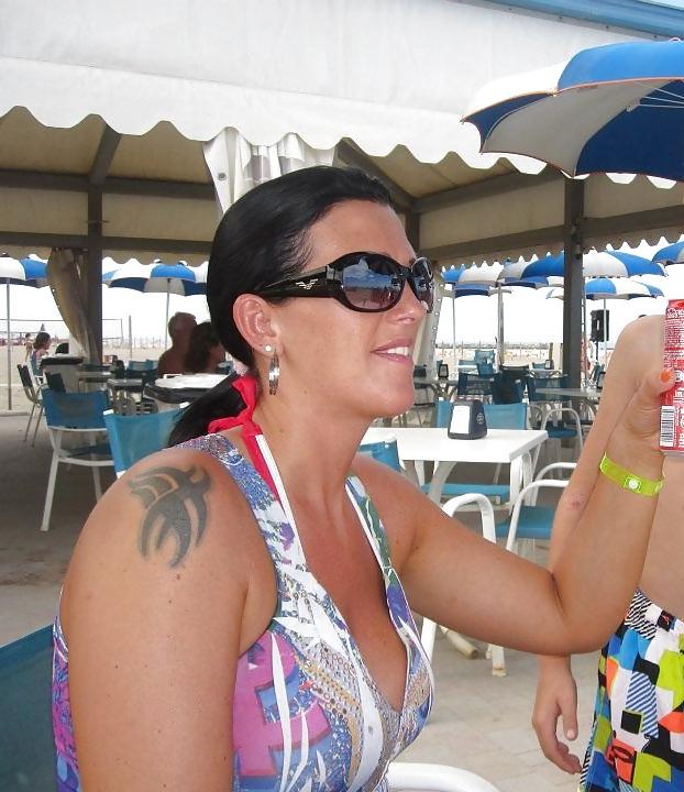 25P Slutty Dutch amateur mom strips public