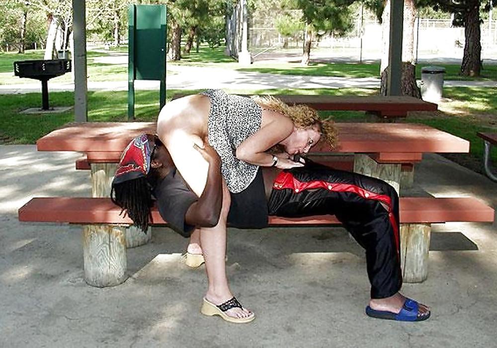 25P White Women Shameless For Black Men In Public