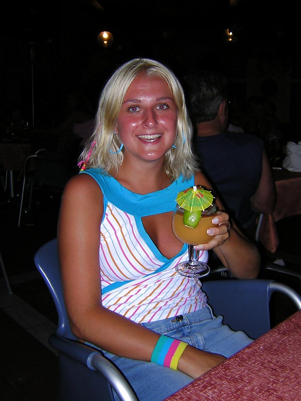 14P Blond amateur teen bitch on holiday
