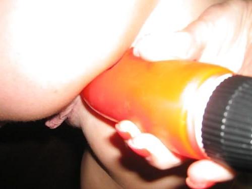 9P Amateur blonde posing and fingering her hole