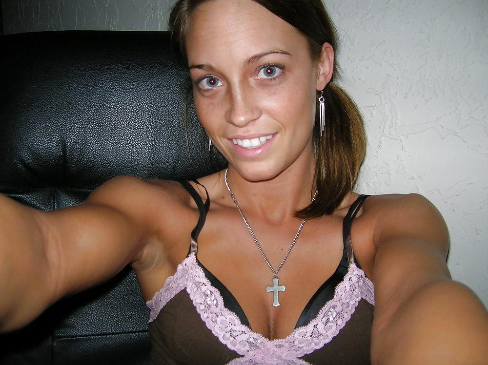 25P Skinny Amateur Teen Posing in Bra and Panties 