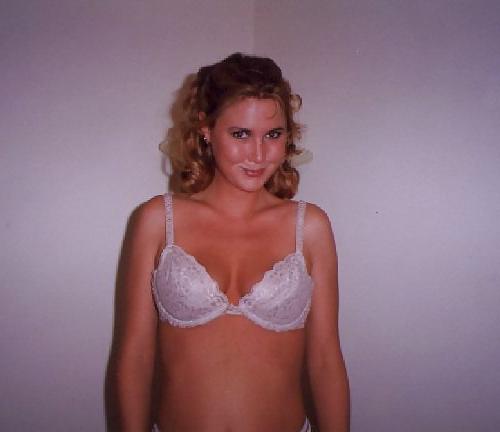 25P Blonde amateur Charlotte posing in her home