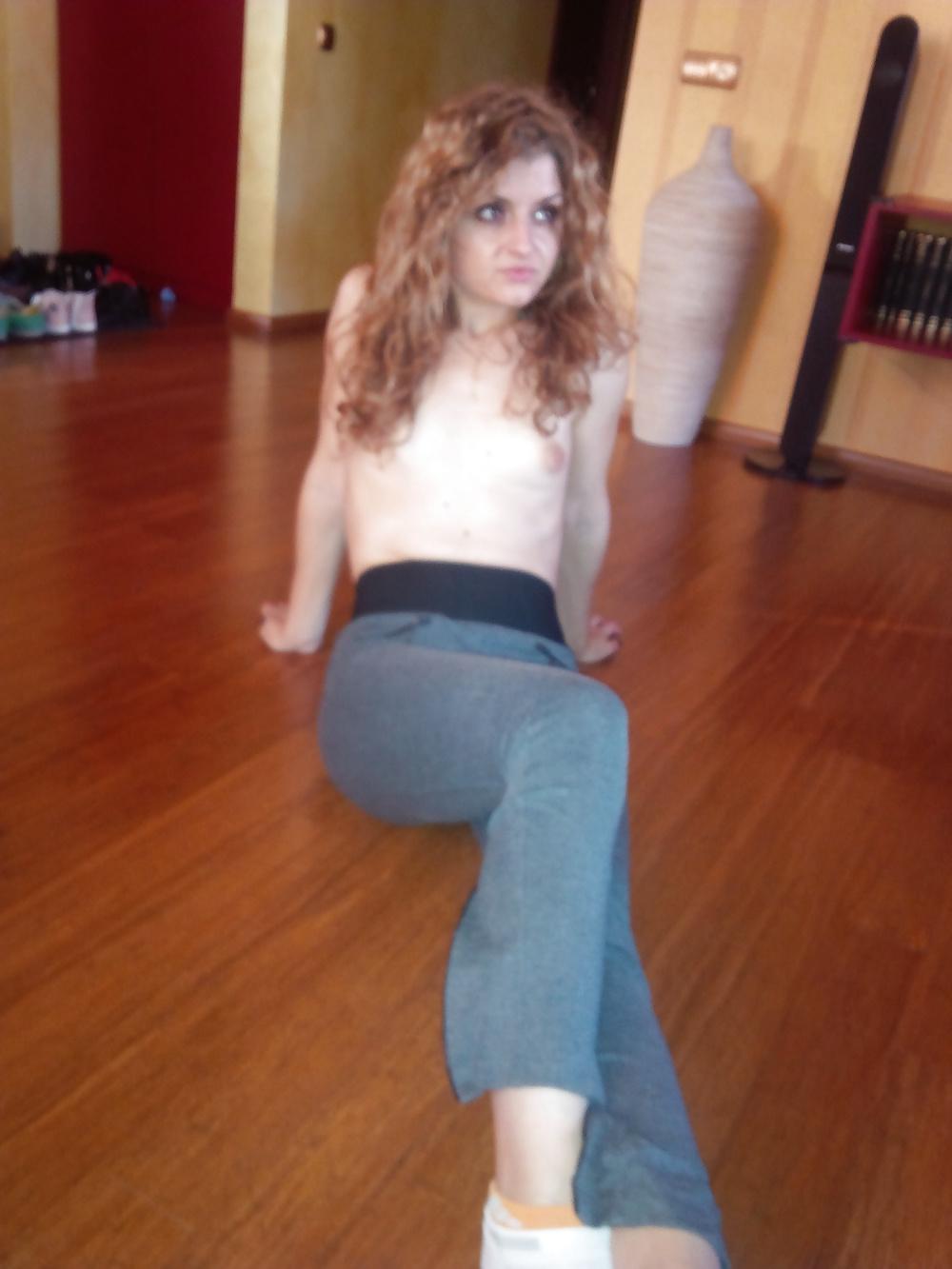 17P NEW!! Topless Amateur Blonde playing it nice..