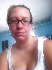 9P Amateur big titted blonde with glasses shows off