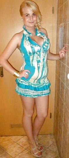 8P Amateur Blonde Teen Posing 3.
