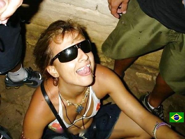 17P Young amateur slut bukkake doing in Brazil