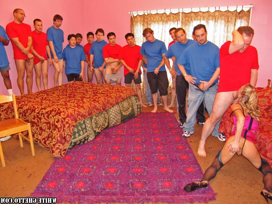 15P Stocking and lingerie clad MILF Chelsea Zinn taking cumshots after gangbang